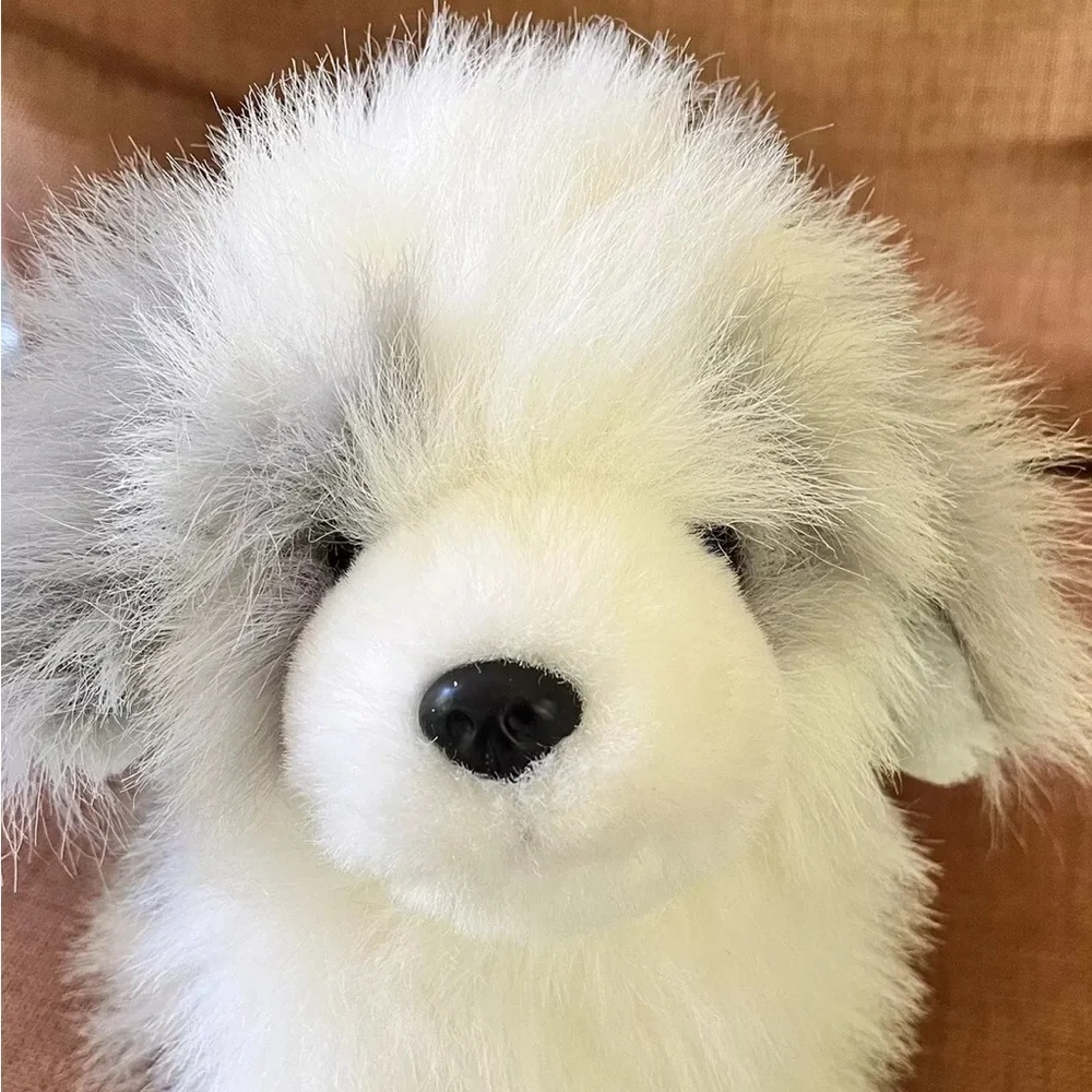 Old English Sheepdog Plush Stuffed Animal TB Trading Gray White Fluffy Furry Dog